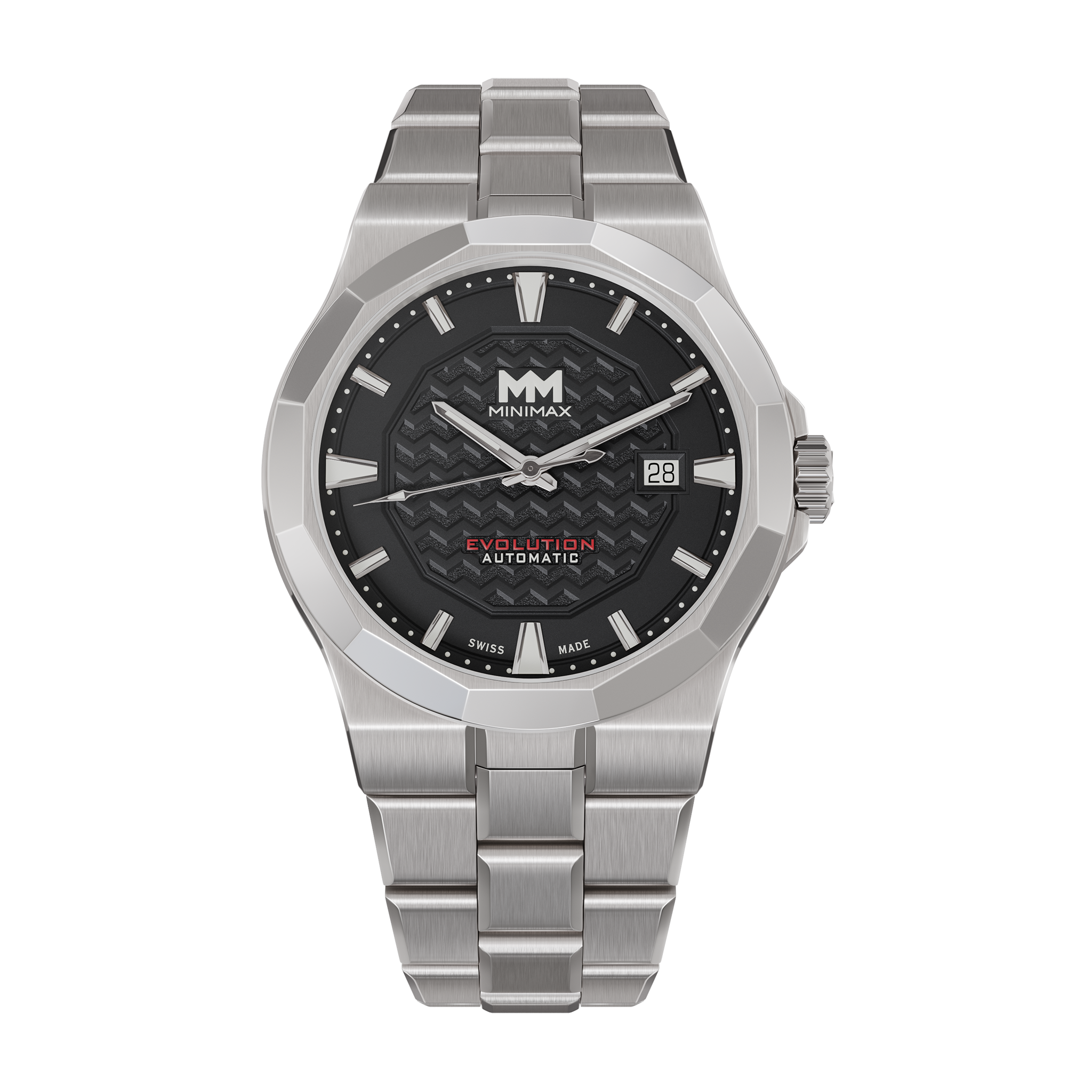 Minimax SS - Black / SS Bracelet