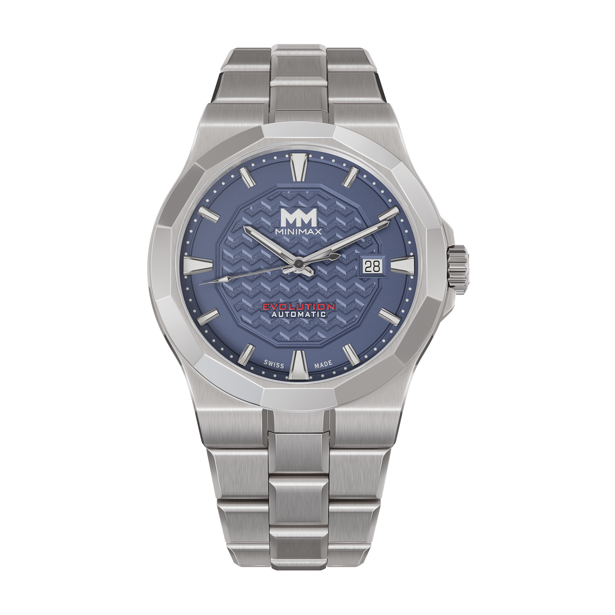 Minimax SS - Blue / SS Bracelet