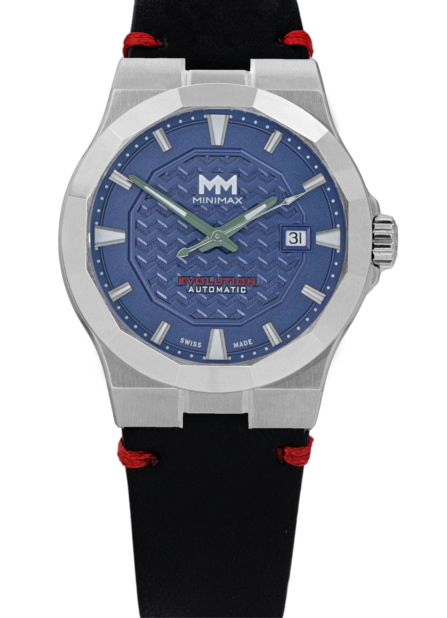 Black leather Red stitching