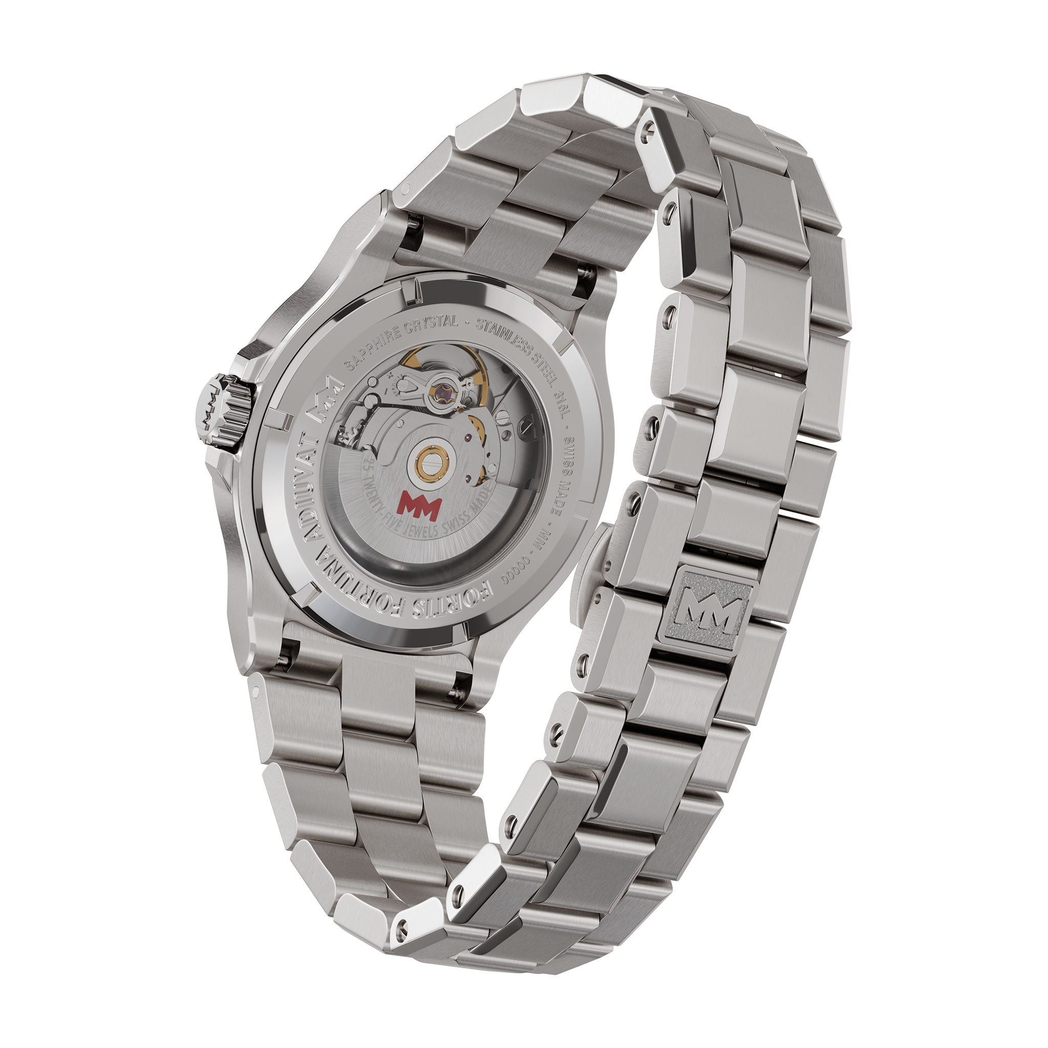Minimax SS - White / SS Bracelet